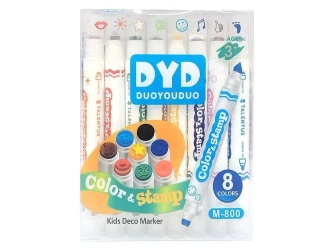 Flamastry stępelki 8 kolorów - ADAR