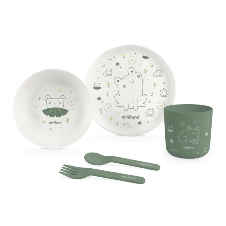 Zestaw stołowy 5-częściowy ECO-friendly - Żabka