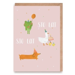 Kartka urodzinowa Zwierzaki K152 - Cardie