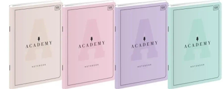 Zeszyt A5/60K linia Academy Pastel (10szt) - INTERDRUK