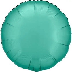 Balon foliowy Lustre Jade Green okrągły 43cm - Amscan