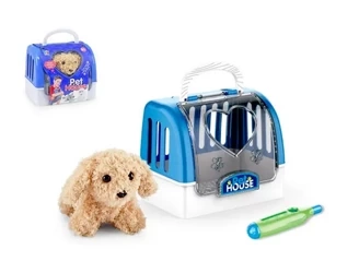 Zwierzęta piesek z akcesoriami w transporterze - SWEDE