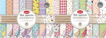 Blok papierów ozdobnych A4/32K do scrapbookingu - Beniamin
