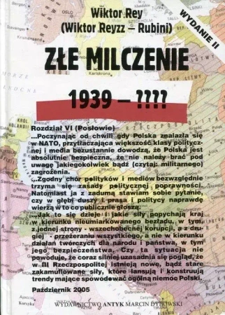 Złe milczenie. 1939-???? - Wiktor Rey