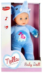 Lalka Bobas 30 cm z akcesoriami miękka Nella - Mega Creative