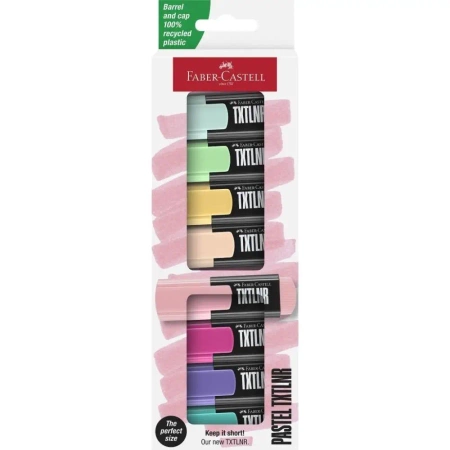 Zakreślacz mini TXTLNR pastel 8szt - Faber Castell