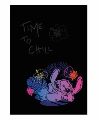 Disney Black. Zeszyt A5. Kratka, 60 kartek. Stitch 3 - Patio