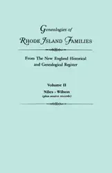 Genealogies of Rhode Island Families from the New England Historical and Genealogical Register. in Two Volumes. Volume II - Roberts Gary Boyd Ed.