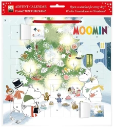 Kalendarz Adwentowy z naklejkami Muminki Święta - Praca zbiorowa