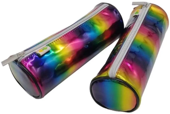 Piórnik tuba z zamkiem Metallic Happy Color