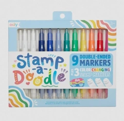 Flamastry z transp. stemp Stamp a doodle - ooly
