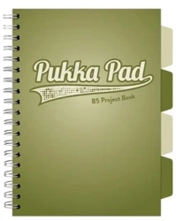 Project Book Olive B5/100K kratka oliwkowy (3szt) - PUKKA