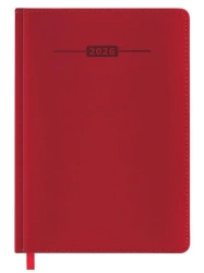 Kalendarz książkowy 2026 A5 czerwony EASY - Easy Stationery
