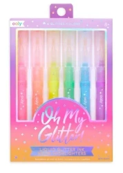 Flamastry z brokatem Oh My Glitter 6 kolorów - ooly