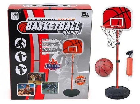 Stokjak z koszem do koszykówki 139cm - ADAR