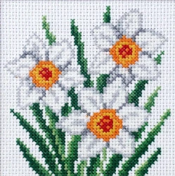 Haft krzyżykowy - Narcyzy - Anex-bis