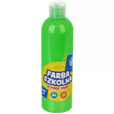 Farba szkolna naturalna tempera Astra 250 ml fluorescencyjna zielona - ASTRA art-pap
