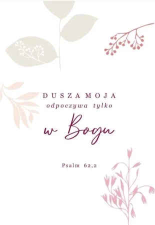 A Kartka składana - Dusza moja odpoczywa ST - Szaron
