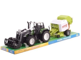 Traktor z łyżką i balownicą - TOYS Paweł Wojda