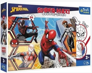 Puzzle 24 Super Maxi Spiderman wyrusza do akcji - Trefl