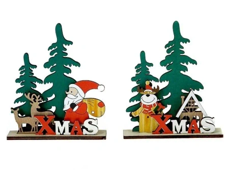 Ozdoba świąteczna drewniana MIX - ADAR