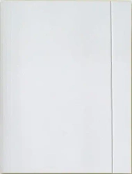 Teczka z gumką A4 biała Interdruk