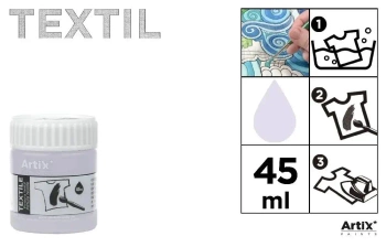 Farba do tkanin 45ml jasna lilia (6szt) - Artix