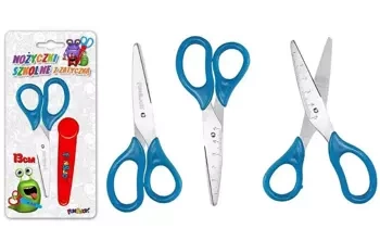 Nożyczki szkolne z zatyczką 13cm - Titanum