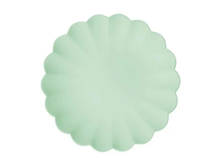 Talerzyki plastikowe szałwiowe 22x22cm 4szt - PartyDeco