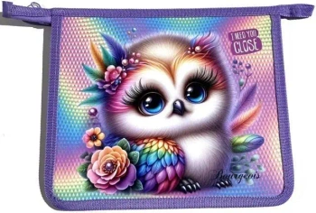 Teczka-torba A5+ zapinana na zamek Sówka - Fresh