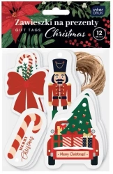 Zawieszki na prezent 12szt Christmas - INTERDRUK