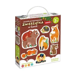 Puzzle Progresywne Zwierzątka w lesie 2+ - CzuCzu