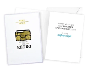 Karnet B6 Urodziny retro - Kukartka