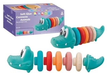 Zestaw edukacyjny dla malucha krokodyl - Leantoys