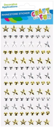 Ozdoba dekoracyjna Kryszt samoprzylepna Sr/zlot Cf Pbh 12/288