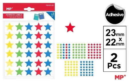 Naklejki gwiazdki 2 arkusze - MP Main Paper