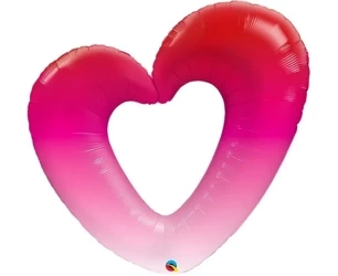 Balon foliowy Pink Ombre Heart 107cm - Godan