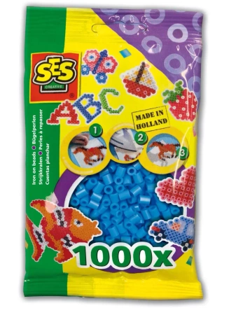 Koraliki do prasowania niebieskie 1000szt - SES