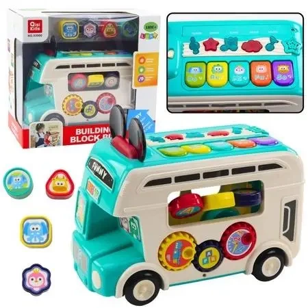 Autobus interaktywny ze światłem i dźiękiem - Leantoys
