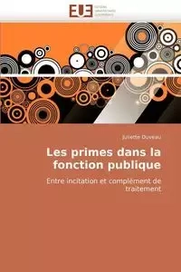 Les primes dans la fonction publique - DUVEAU-J