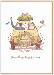 Karnet Ślub - Szczęśliwej drogi już czas - Nadwyraz