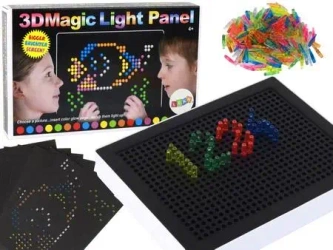 Magiczna tablica edu 3D podświetlana układanka - Leantoys