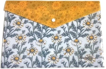 Teczka A4+ plastikowa z klipsem Stokrotki - Fresh