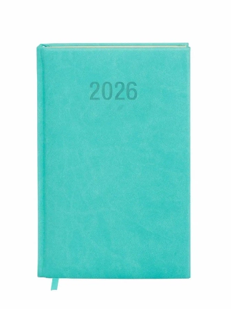 Kalendarz 2026 A6 Colorfix TDW turkusowy - -