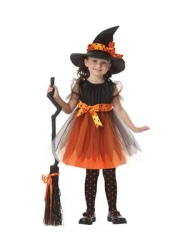 Strój dziecięcy Czarownica z kapeluszem rozm. S - Arpex