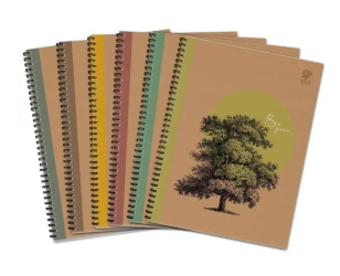 Kołozeszytt A4/80K By Nature - Forrest (5szt) - Elanders