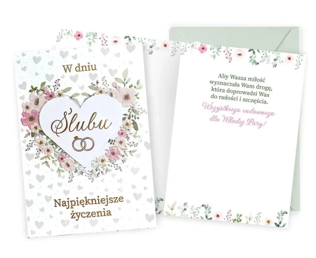 Karnet B6 Ślub - Kukartka