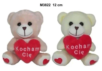 Miś z sercem 12cm MIX - Sun-Day