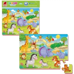 Piankowe puzzle A4. Zabawne obrazki. ZOO - Roter Kafer