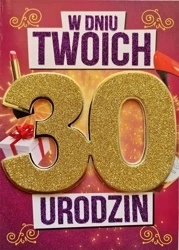 Karnet Urodziny 30 damskie - YEKU